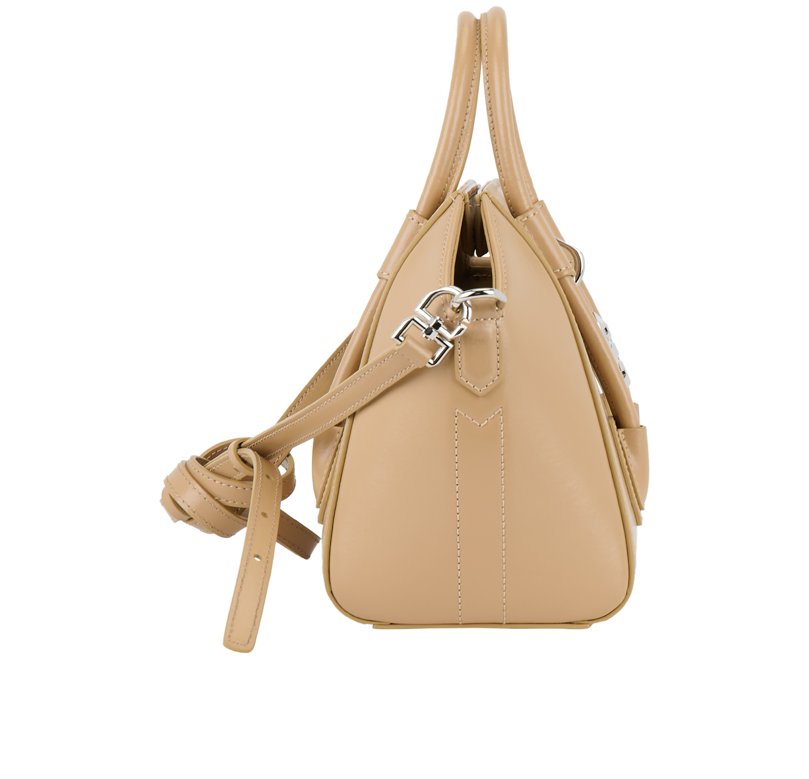 Mini Antigona Lock, &pound;650, Handbags, Beige, Leather, Side view
